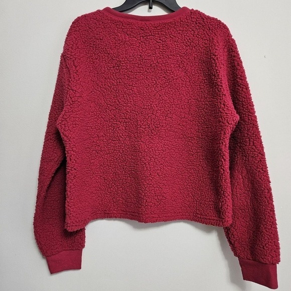 Juniors L (11-13) Harry Potter Hogwarts Sequin Plush Fleece Shirt LN #LT499220 - Picture 4 of 6